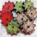 9 Hand Painted & Authentic Vintage Collage Steampunk GEARS