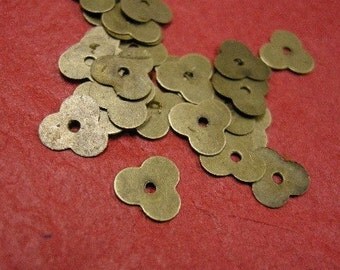100pc 7mm antique bronze flower shape sequin bead-3960