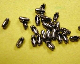 50pc gunmetal ball chain connector for 1 to 1.5mm-3592