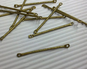 50pc 15mm antique bronze iron bar links-5146