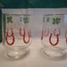 RESERVED DO NOT Buy Vintage 1960s Feelin Lucky Juice Glasses Set of Two