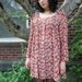Vintage 1990s Floral Sheer GRUNGE BABYDOLL Dress Contempo Casuals