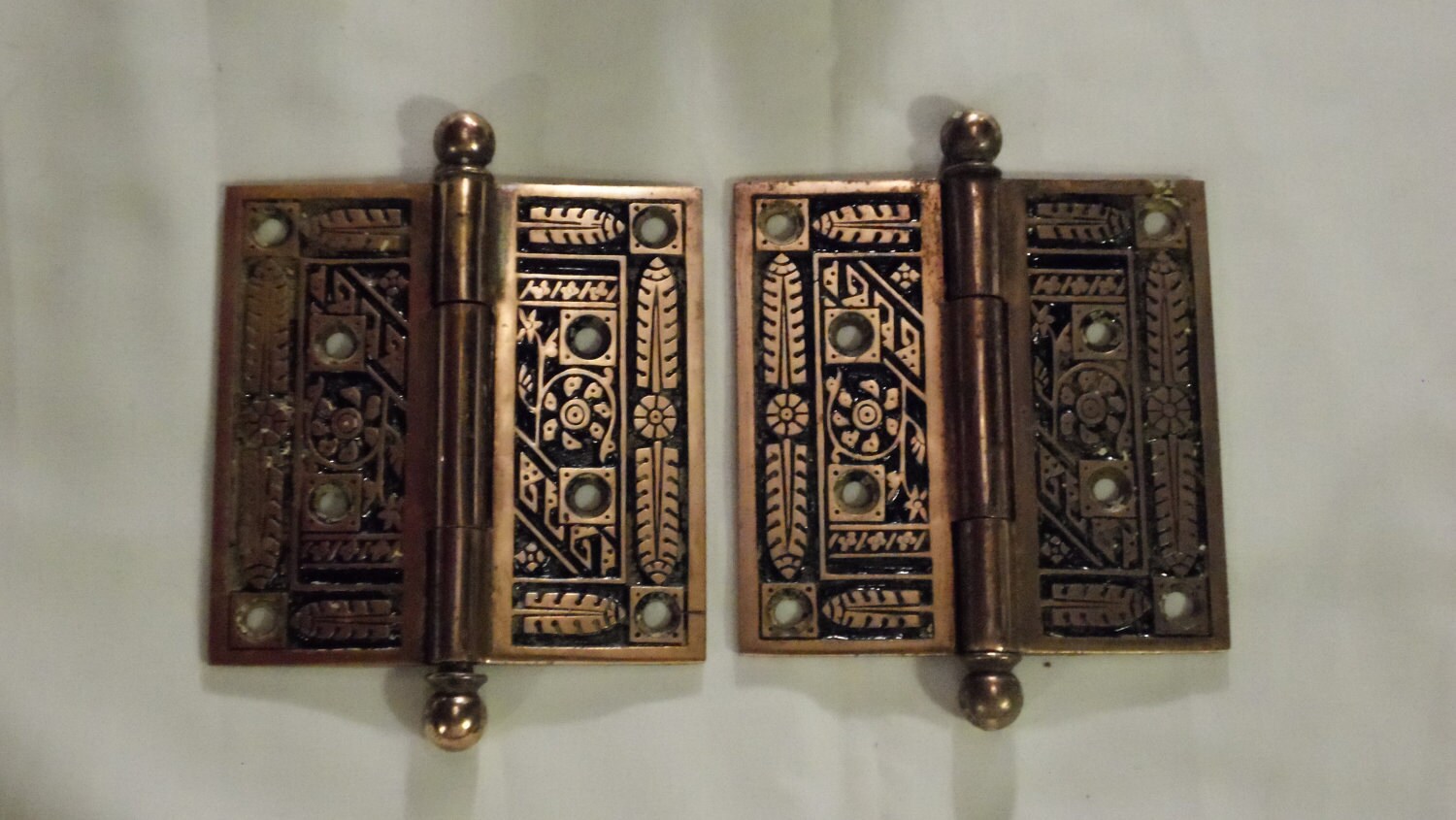 Restored Antique Moroccan Style Door Hinges