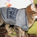 Knit Cat/Dog Sweater with Jacquard Pattern