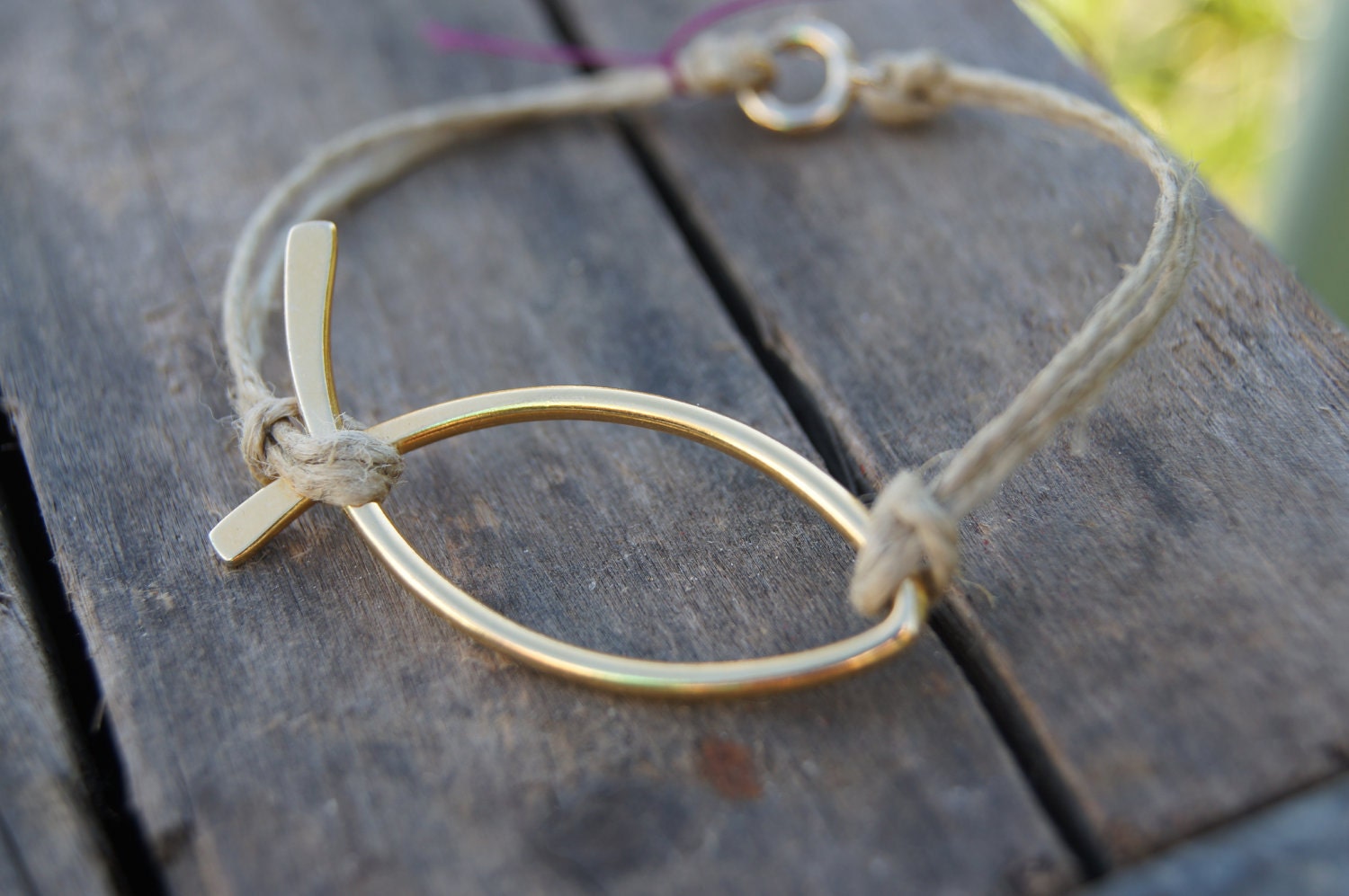 Jesus fish bracelet