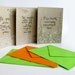 Set of 3 handpainted Jane Austen cards.