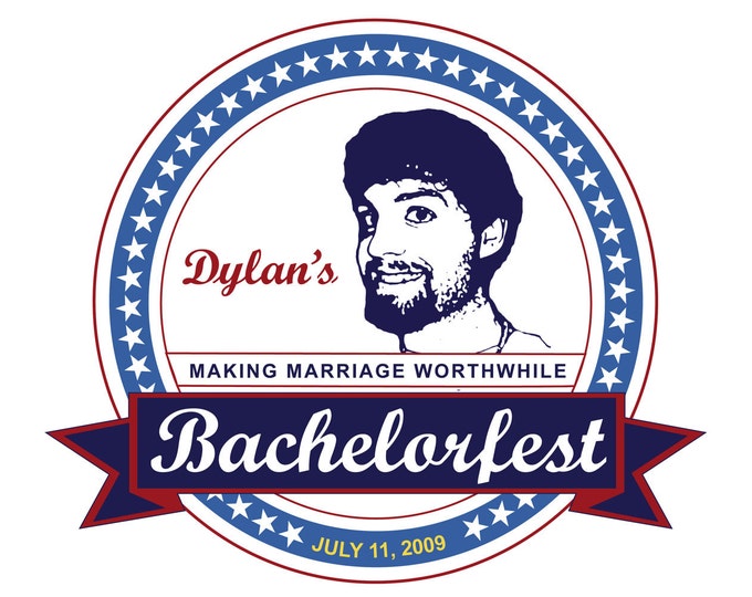 Personalized Bachelorfest Party Shirt (with Groom's name and Groom's Picture)
