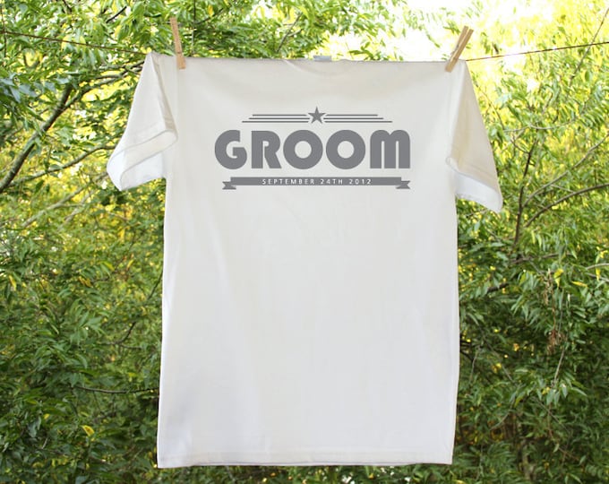 Groom Personalized Wedding Date Shirt