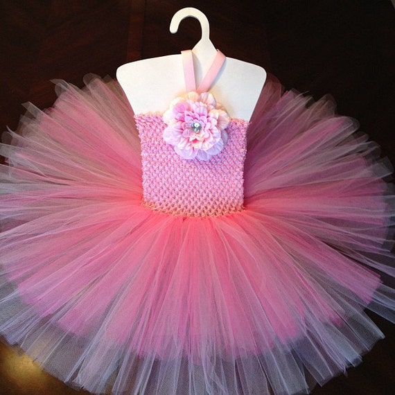 Multi-Layer Tutu Dress Dark Pink Light Pink & by TutuManiaDressUp