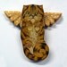 Angel Cat Wooden Wall Hanging Persian Orange Tabby Cat Angel
