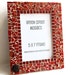 Mosaic Picture Frame, Wall Frame, 5 x 7 - Red