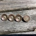Vintage Victorian Metal Buttons, Four Matching Seel Cuts