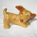 Vintage Chalkware Puppy Dog Figurine