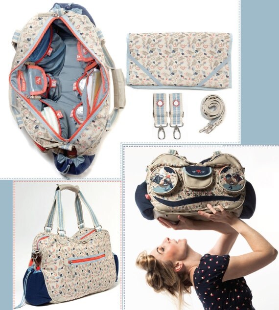 Designer Baby changing bag Radio Ga Ga by Sweet Morning