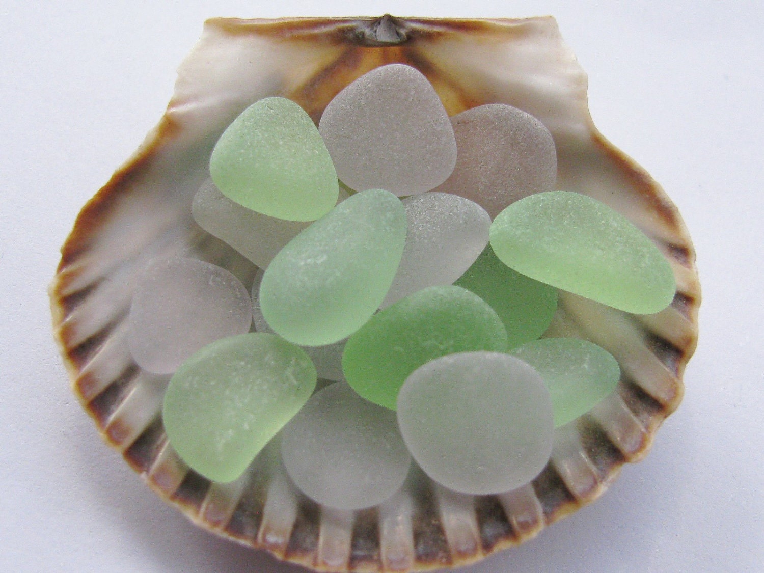 Small Sea Glass Beads Jewelry Supply Purple by norwesterseaglass