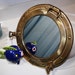 Antique Brass Porthole Nautical Mirror