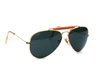 Vintage Ray Ban Bausch and Lomb Aviator Outdoorsman Sunglasses 62 mm