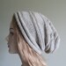 Slouchy Beanie Slouch Grey Wool Gray Hats Oversize Baggy Hand Knit Cozy