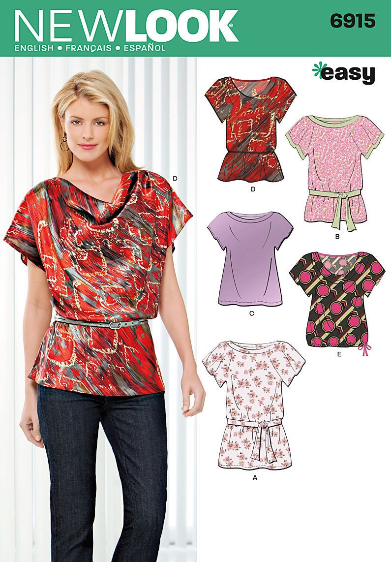 sewing-pattern-tops-summer-blouses-women-girls-new-look