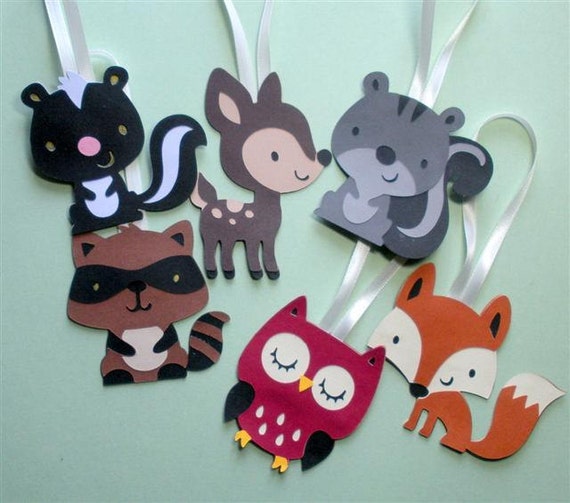 items similar to woodland forest favor tags goodie bag items similar to woodland forest favor tags goodie bag