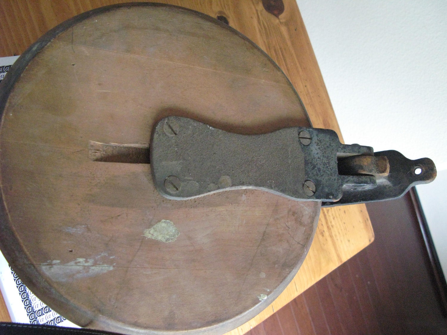 Antique Wooden Telephone Booth Elevator Folding Seat