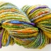 Reserved for D. Sweet Pansies Corespun Handspun Art Yarn