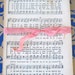 Vintage Hymnal Distressed Music Pages - Pack of 20 Ephemera (1933)