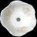 Fig Vessel Sink in pure white with wheat colored real Fig Leaf imprints.