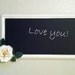 Vintage distressed ivory frame, magnetic chalkboard