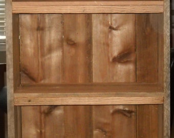 wood Bookcase, Rustic Bookcase, Reclaimed wood