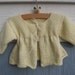 Luxury Cashmere Blend Baby Jacket With Matching Ribbon Ties In Delicate Buttermilk