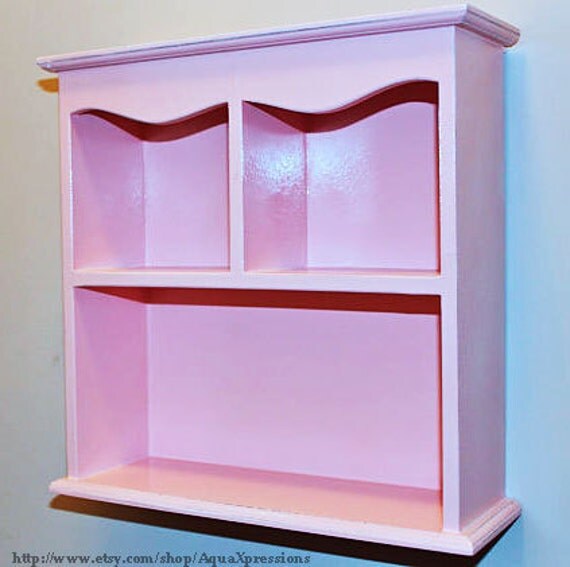 Wall Shelf/ Bright pink/ Home Decor/ Storage/ by AquaXpressions