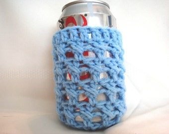Baby Blue Soda Can and Bottle Cozy