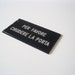 Vintage Italian industrial SIGN - Door Tag - Close the door please -