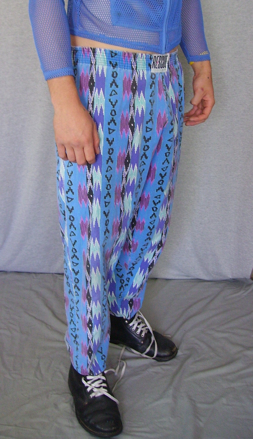 Vintage 80s Pants 80s Mens Pants Neon Harem Pants Mens   Il Fullxfull.344882495 