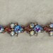 RESERVED FOR HAYLEY Vintage Signed Florenza Purple and Blue Rhinestone Bracelet