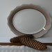 Syracuse China, Platter, cocoa brown and chocolate rim