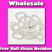 100 Ball Chain Necklaces - Wholesale - Silver Plated - Bottle Caps, Glass Tile Pendant, Scrabble Tiles, Dog Tag Necklace and Jewelry