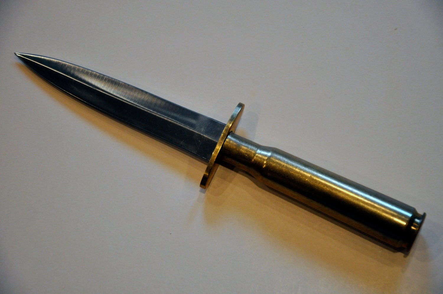 RESERVED Trench Art .50 Caliber DoubleEdged Dagger