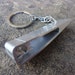 Guys Formula 1 keyring keychain made from part of a Honda F1 racecar - Ltd edition mans metal keyfob gift