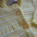 Vintage Lord and Taylor Yellow Baby Cardigan