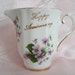 Vintage Royal Grafton Violet Creamer Happy Anniversary Bone China