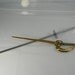 Reserve the brass only Sword Letter Openers Stainless and Brass Vintage Set of 2