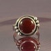 Round garnet ring choose your size