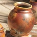 Horsehair Raku Vase 4 - hand thrown stoneware pottery