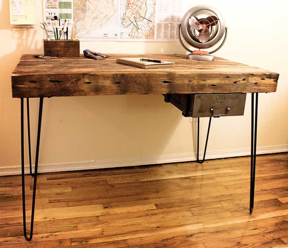 Items similar to Reclaimed Wood Desk - Made to Order on Etsy