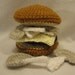 Crochet Amigurumi Mushroom Swiss Burger