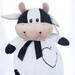 Adorable Cow Blankey Soft, Plush Stuffed Animal Custom Embroidered Monogramed