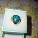 Sterling Silver Southwest Native Shatiukite Turquoise Ring Size 9 1/2