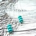raindrop earrings // sterling silver ear threads // SALE